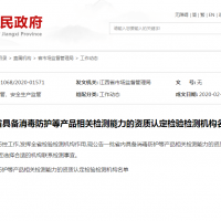 關(guān)于全省具備消毒防護(hù)等產(chǎn)品相關(guān)檢測(cè)能力的資質(zhì)認(rèn)定檢驗(yàn)檢測(cè)機(jī)構(gòu)名單的公告